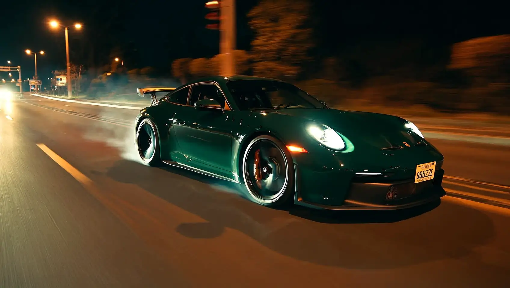 Sports car green